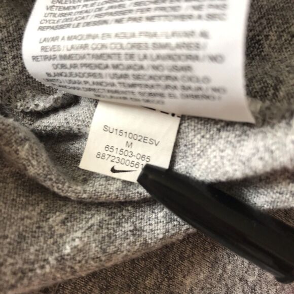 Nike Sportswear Womens Time Out Full Zip Funnel Neck Gray Hoodie SZ Medium EUC! - Picture 8 of 10